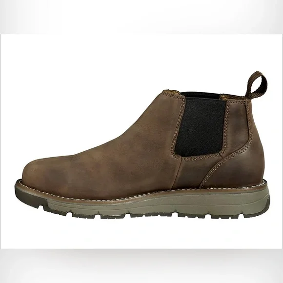 NEW CARHARTT MILLBROOK WATER RESISTANT 4" SOFT TOE ROMEO WEDGE BOOT SIZE: 8.5